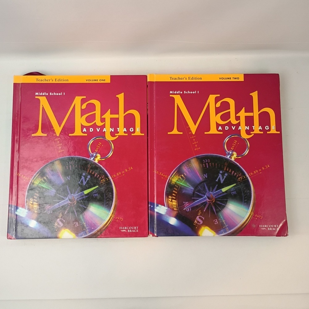 Math Advantage: Middle School 1 Teacher's Edition Volumes 1 & 2 - Hardcover